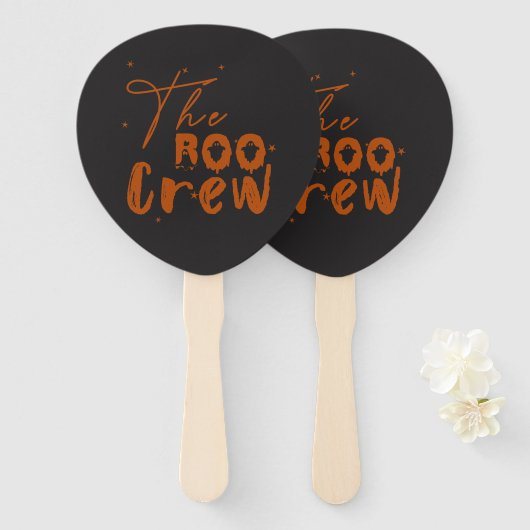 De Boo Crew Halloween Boo Set voor Fans Handwaaier (Voorkant en achterkant)