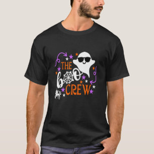De Boo Crew Halloween Costume Spiders Ghosts Pumk T-shirt