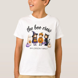 De Boo Crew Halloween Familie Gepersonaliseerde Jo T-shirt