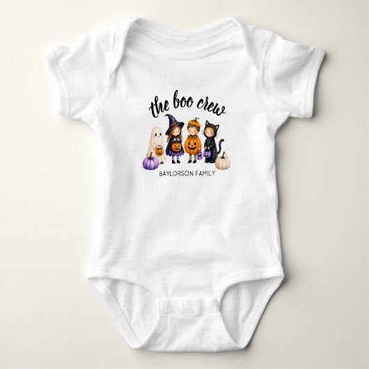 De Boo Crew Halloween Familie Persoonlijk Romper (Voorkant)