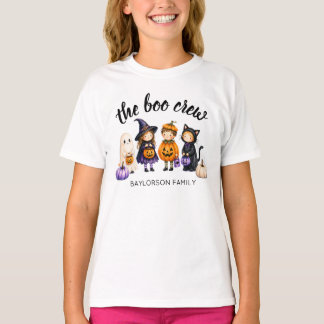 De Boo Crew Halloween Familie Persoonlijke Meisjes T-shirt