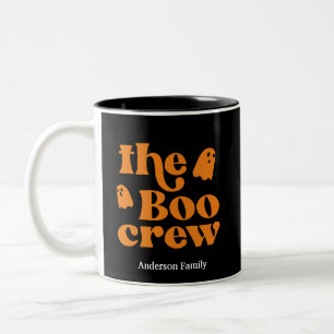 De Boo Crew Halloween gepersonaliseerd Tweekleurige Koffiemok