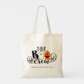 De Boo Crew Halloween Ghost Pumpkin op persoonlijk Tote Bag (Achterkant)