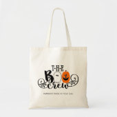 De Boo Crew Halloween Ghost Pumpkin op persoonlijk Tote Bag (Voorkant)