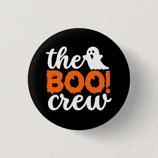 De Boo Crew Halloween Ronde Button 3,2 Cm (Voorkant)