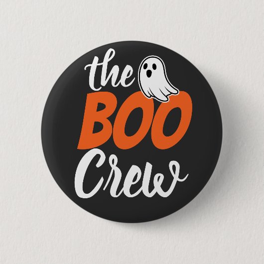 De Boo Crew Halloween Ronde Button 5,7 Cm (Voorkant)