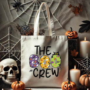 De Boo Crew Halloween Trick or treat Bag Tote Bag