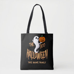 De Boo Crew Halloween Zwart Sinaasappel - Familien Tote Bag