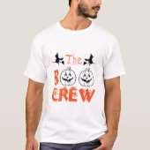 De Boo Crew heksen en pompoenen T-shirt (Voorkant)