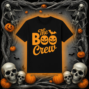 De Boo Crew Jack-O'-Lantern & Vleermuis Halloween T-shirt