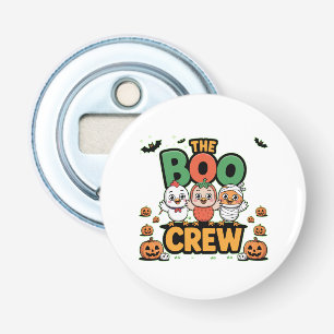 De Boo Crew Kippenliefhebber Halloween Grappig Kos Button Flesopener