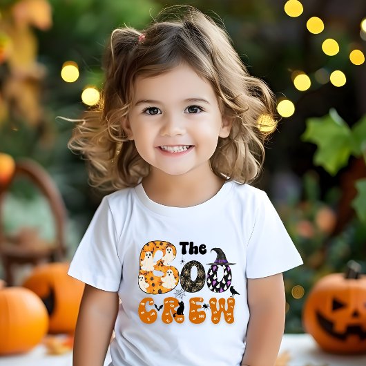 De Boo Crew kleurrijke Halloween familie matching Kinder Shirts