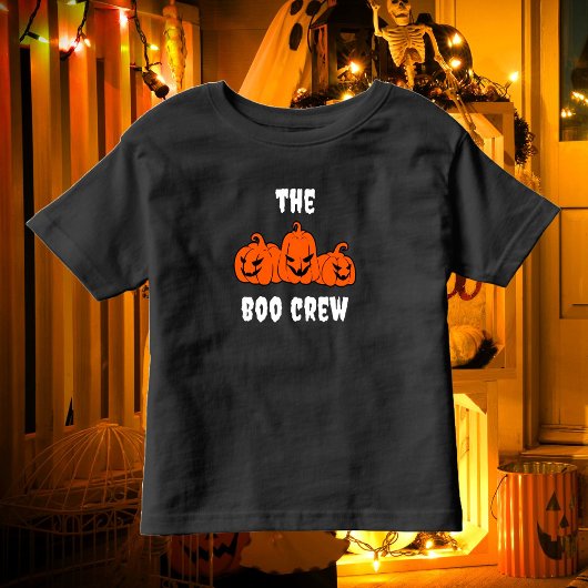 De Boo Crew Modern Halloween Family Matching Kinder Shirts