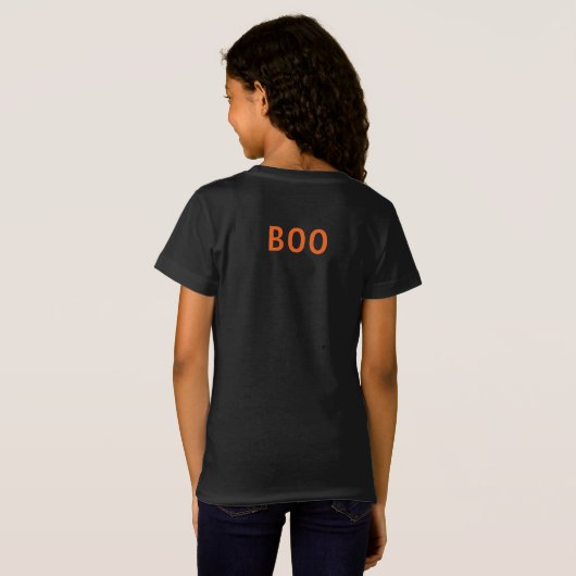 De Boo Crew Naam Halloween Meisje T-Shirt (Achterkant volledig)