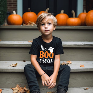 De Boo Crew Oranje Halloween Familie Matching Kind T-shirt