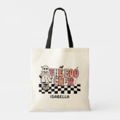 De Boo Crew Schattige Ghost Halloween gepersonalis Tote Bag (Achterkant)