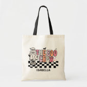 De Boo Crew Schattige Ghost Halloween gepersonalis Tote Bag (Voorkant)