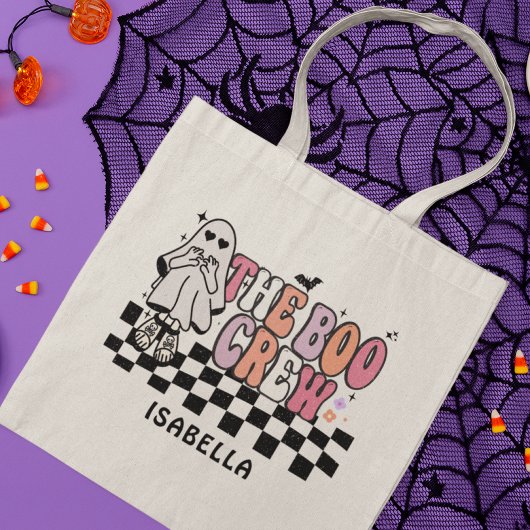 De Boo Crew Schattige Ghost Halloween gepersonalis Tote Bag