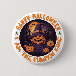 De Boo Crew Sinaasappel Halloween Ronde Button 5,7 Cm