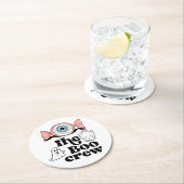 De Boo Crew | Spooktacular Halloween Squad Ronde Kartonnen Onderzetter (Insitu)