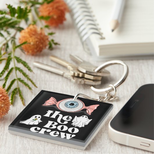 De Boo Crew | Spooktacular Halloween Squad Sleutelhanger (Voorkant Rechts)