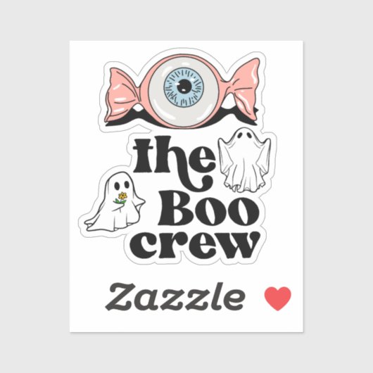 De Boo Crew | Spooktacular Halloween Squad Sticker (Vel)