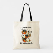 De Boo Crew Trick or treat Halloween Custom Tote Bag (Achterkant)