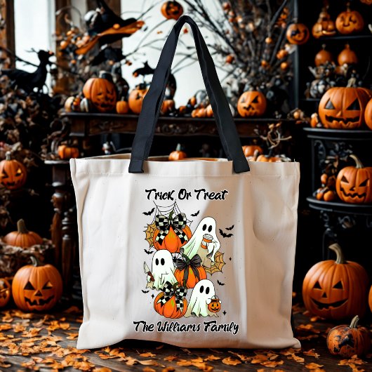 De Boo Crew Trick or treat Halloween Custom Tote Bag