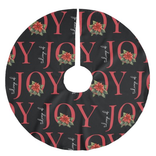 DE BOODSCHAP VAN VREUGDE RODE KERST POINSETTIA PAT KERSTBOOM ROK (Voorkant)