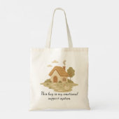 De boodschappen van de dorpsbewoners tote bag (Achterkant)