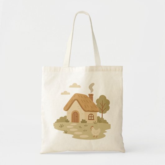 De boodschappen van de dorpsbewoners tote bag (Voorkant)