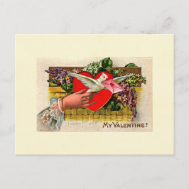 De Boodschapper Valentijn van de duif Feestdagenkaart