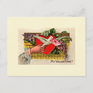 De Boodschapper Valentijn van de duif Feestdagenkaart