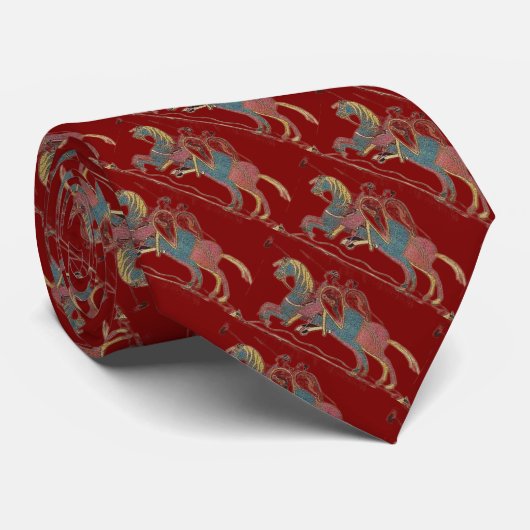 De boodschappers van William Bayeux Tapestry Stropdas (Opgerold)