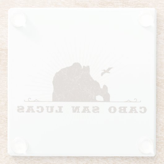 De boog op Land's End Cabo San Lucas Glazen Onderzetter (Achterkant)