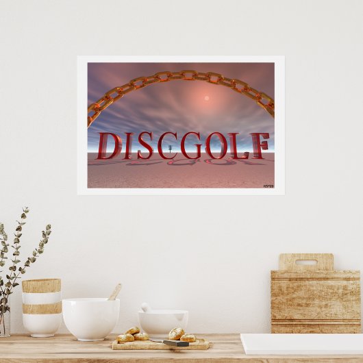 De boog van een ketting poster (Keuken)