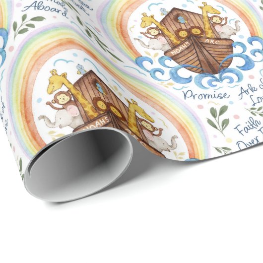 De boog van Noach met dieren Cadeaupapier (Rol Hoek)