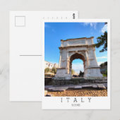 De Boog van Titus, Rome, Italië Briefkaart (Voorkant / Achterkant)