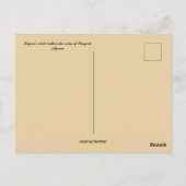 De boog van Trajanus in de ruïnes van Timgad, Alge Briefkaart (Achterkant)