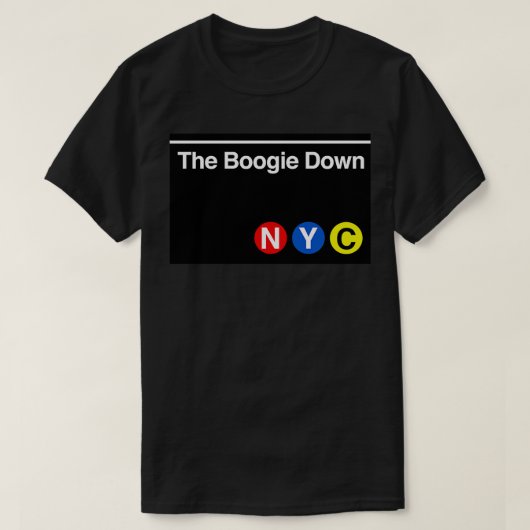 De Boogie Down Subway Teken een shirt (Design voorkant)