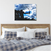 De boogschutter canvas afdruk (Insitu (Slaapkamer))