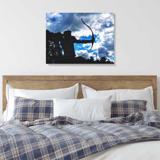De boogschutter canvas afdruk (Insitu (Slaapkamer))