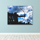 De boogschutter canvas afdruk (Insitu (Houten vloer))