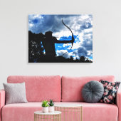 De boogschutter canvas afdruk (Insitu (Woonkamer))