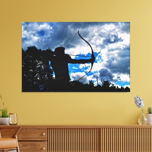 De boogschutter canvas afdruk (Insitu (Woonkamer))