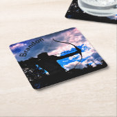 De boogschutter kartonnen onderzetters (Schuin)