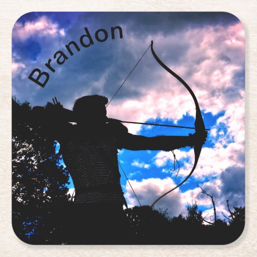 De boogschutter kartonnen onderzetters (Voorkant)