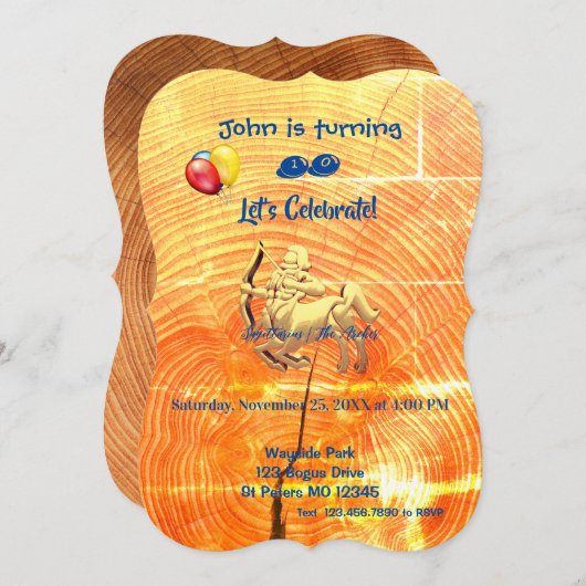 De Boogschutter Sagittarius (22 nov - 21 dec) Kaart (Voorkant / Achterkant)