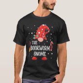 De bookworm Gnome Matching Family Kerstgenoom T-shirt (Voorkant)