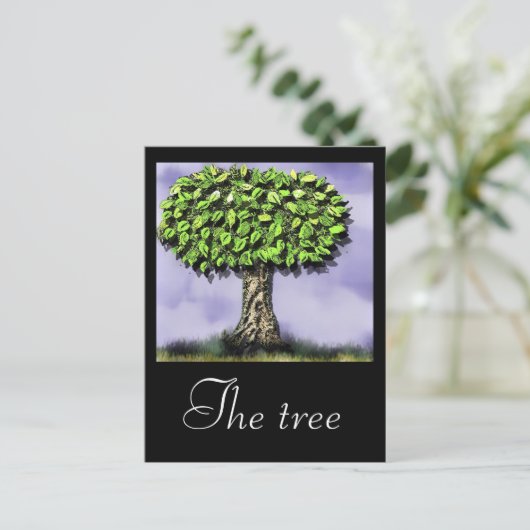 De boom briefkaart (Staand voorkant)
